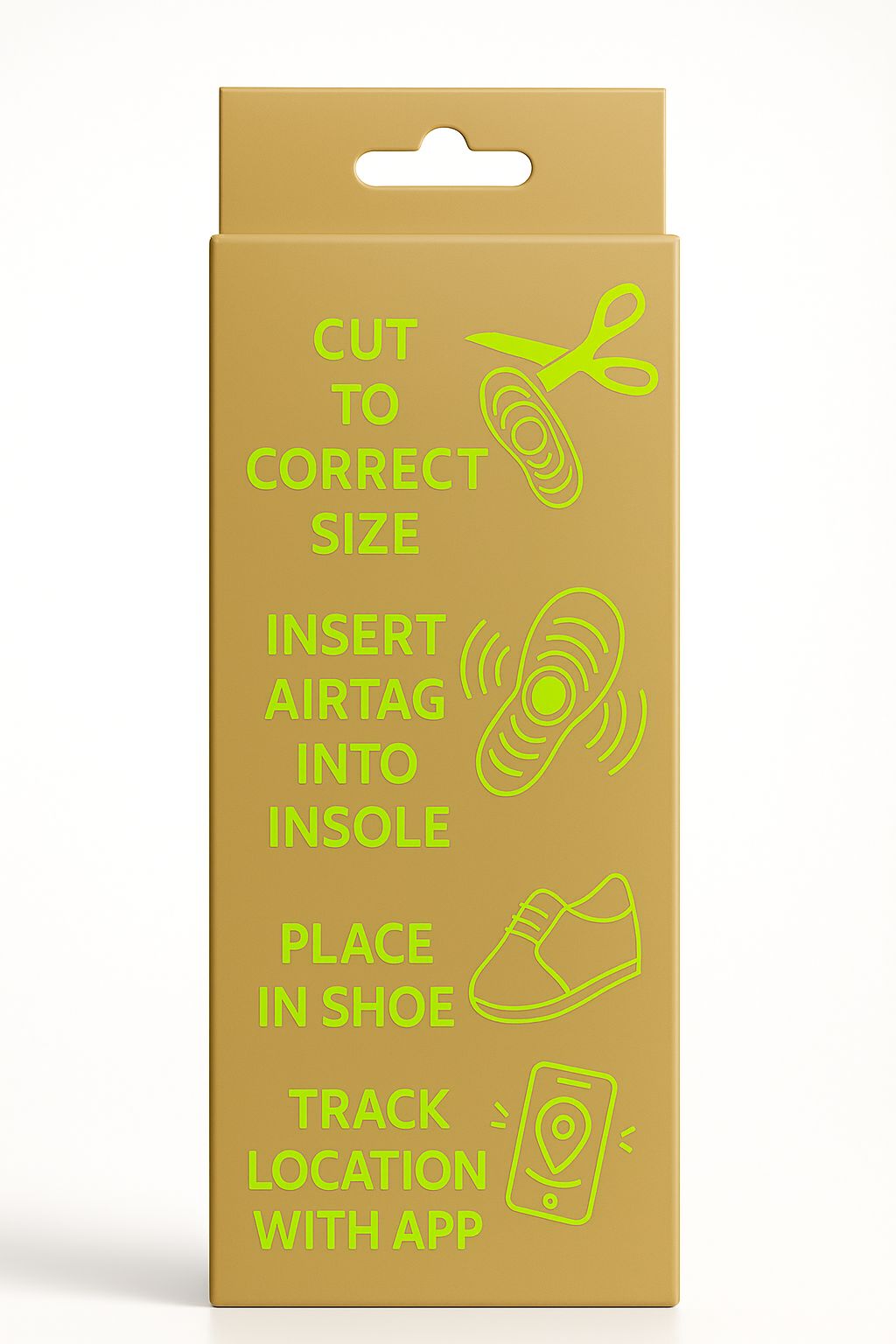 Smart inner sole compatible with AirTag by Little Lost Soles